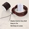 Elastic String for Bracelets, 2 Rolls 1 mm Sturdy Stretchy Elastic Cord for Jewelry Making, Necklaces, Beading Black and White